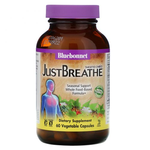 Bluebonnet Nutrition, Targeted Choice, Just Breathe, 60 растительных капсул