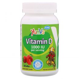 Yum-V's, Витамин D, со вкусом вишни, 1000 МЕ, 60 желейных конфет