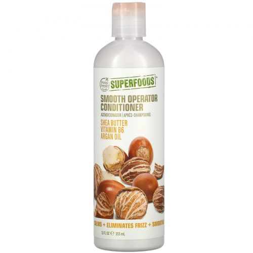 Petal Fresh, Pure, SuperFoods For Hair, Smooth Operator Conditioner, Shea Butter, Vitamin B6 & Argan Oil, 12 fl oz (355 ml)