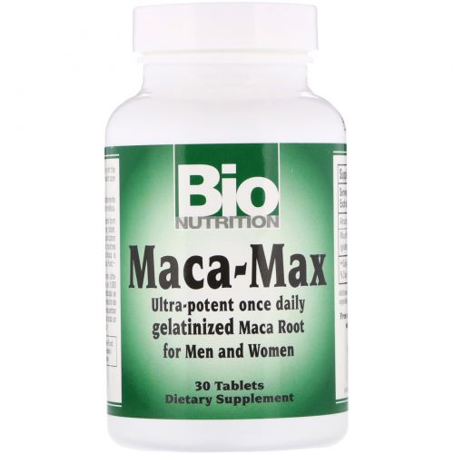 Bio Nutrition, Maca Max, 1,000 мг, 30 таблеток