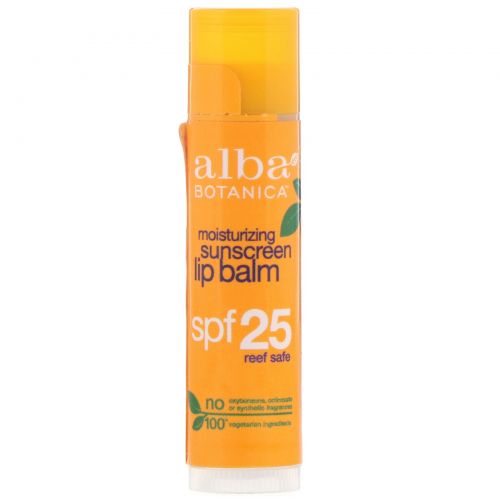 Alba Botanica, Смягчающий бальзам с защитой от солнца, SPF 25, 0,15 унции (4,2 г)