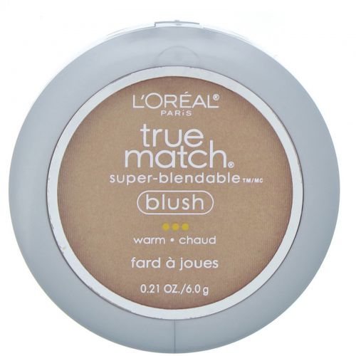 L'Oreal, Румяна True Match Super-Blendable Blush, оттенок W1-2 «Чистый мед», 6 г