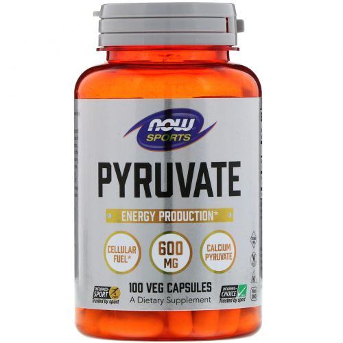 Now Foods, Pyruvate , 600 mg , 100 Capsules
