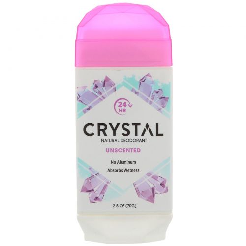 Crystal Body Deodorant, Натуральный дезодорант, без запаха, 2,5 унц. (70 г)