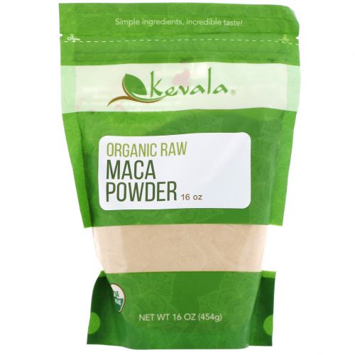 Kevala, Organic Raw Maca Powder, 16 oz.