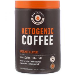 RAPIDFIRE, Ketogenic Coffee, Hazelnut Flavor, 7.93 oz (225 g)