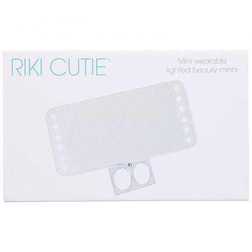 Riki Loves Riki, Riki Cutie, Mini Wearable Lighted Beauty Mirror, 1 Count