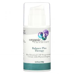 Organic Excellence, Balance Plus Therapy, Bio-Identical Progestrone Cream, 3 oz (85.5 g)