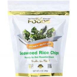 California Gold Nutrition, Seaweed Rice Chips, Honey Butter, 2 oz (60 g)