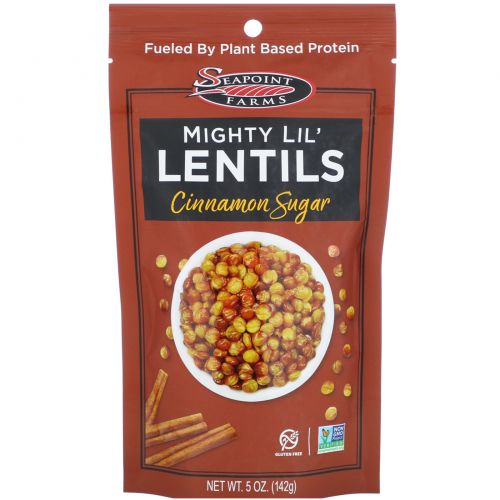 Seapoint Farms, Mighty Lil' Lentils, Cinnamon Sugar, 5 oz (142 g)