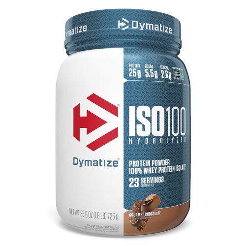 Dymatize Nutrition, ISO 100 гидролизованный 100%-ный изолят сывороточного белка, вкус элитного шоколада, 725 г (25.6 oz)