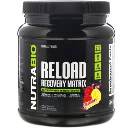 NutraBio Labs, Reload, матрица для восстановления, клубника и лимон, 868 г (1,91 фунта)