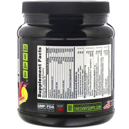 NutraBio Labs, Reload, матрица для восстановления, клубника и лимон, 868 г (1,91 фунта)