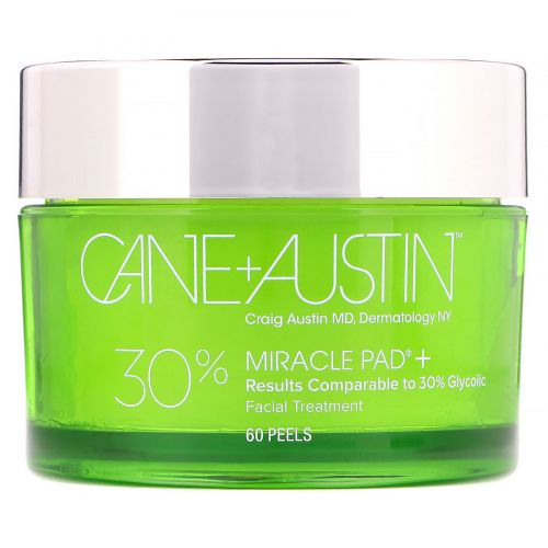 Cane + Austin, Диски Miracle Pad, пропитанные 30% гликолевой кислотой, 60 шт