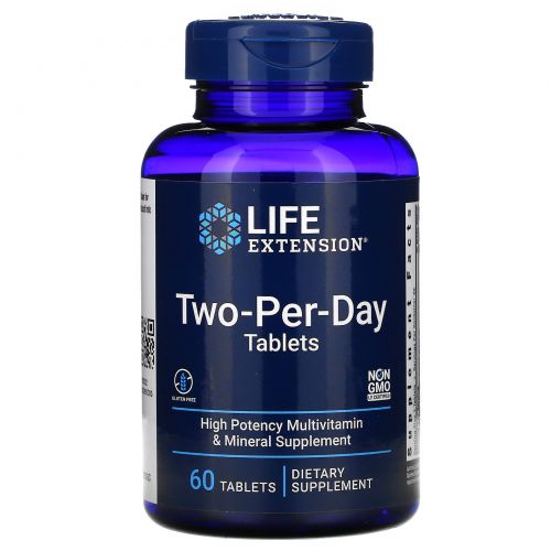 Life Extension, Two-Per-Day Tablets, 60 Tablets