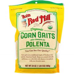 Bob's Red Mill, Органическая кукурузная крупа (полента), 680 г (24 унции)