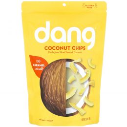 Dang Foods LLC, Обжаренные кокосовые чипсы, карамель и морская соль, 90 г (3,17 унции)
