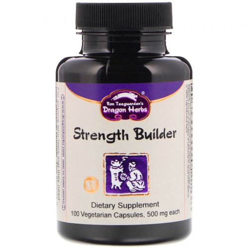 Dragon Herbs, Strength Builder, 500 мг, 100 растительных капсул