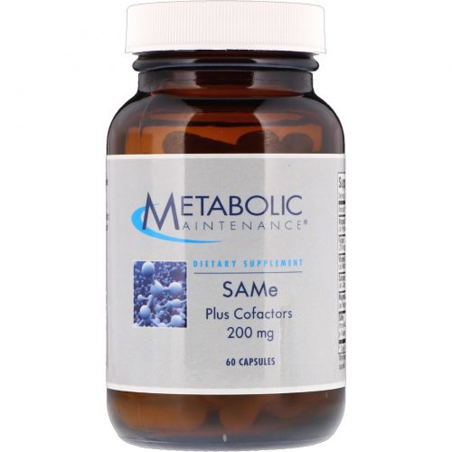 Metabolic Maintenance, SAMe Plus Cofactors, 200 mg, 60 Capsules