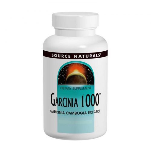 Source Naturals, Гарциния 1000 (Garcinia 1000), 90 таблеток