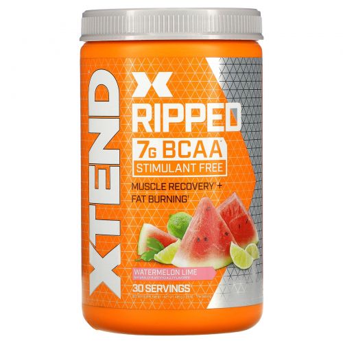 Scivation, Аминокислоты с разветвленной цепью Xtend Ripped, арбуз и лайм, 501 г