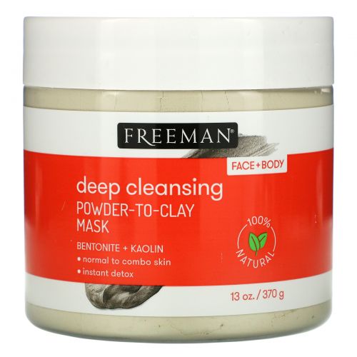 Freeman Beauty, Deep Cleansing Powder-To-Clay, маска для глубокого очищения, 370 г (13 унций)