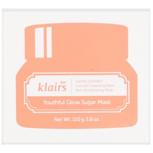 Dear, Klairs, Youthful Glow Sugar Mask, 3.8 oz (110 g)