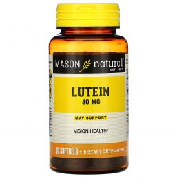 Mason Natural, Лютеин, 40 мг, 30 капсул