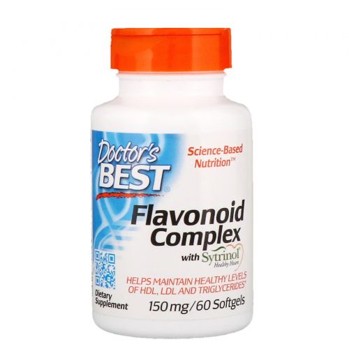 Doctor's Best, Флавоноидов комплекс с Sytrinol, 60 Softgels