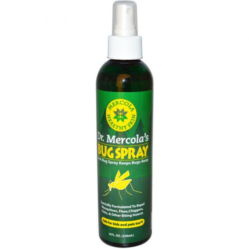 Dr. Mercola, Healthy Skin, Спрей от насекомых, 8 жидких унций (236 мл)