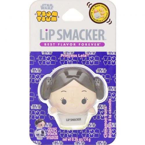 Lip Smacker, Бальзам для губ Star Wars Tsum Tsum, Princess Leia, корица, 7,4 г