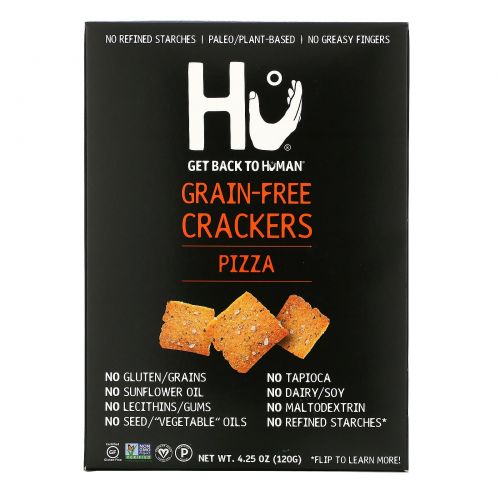 Hu, Grain-Free Crackers, Pizza, 4.25 oz (120 g)