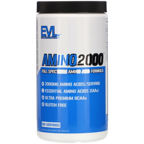 EVLution Nutrition, Amino 2000, 480 таблеток