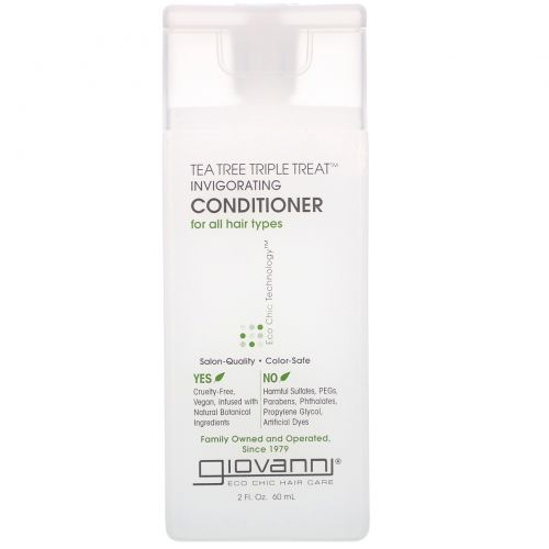 Giovanni, Tea Tree Triple Treat Invigorating Conditioner, 2 fl oz (60 ml)