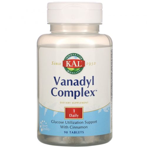 KAL, Vanadyl Complex, 90 Tablets