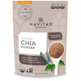 Navitas Organics, Органический порошок чиа, 8 унций (227 г)