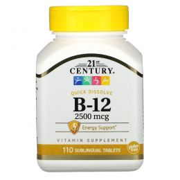 21st Century, B-12, 2500 мкг, 110 таблеток