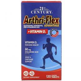 21st Century, Arthri-Flex Advantage + витамин D3, 120 таблеток с энтеросолюбильным покрытием