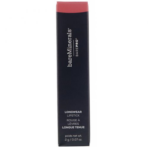 bareMinerals, BAREPRO, стойкая губная помада, оттенок «Розовый цветок», 2 г