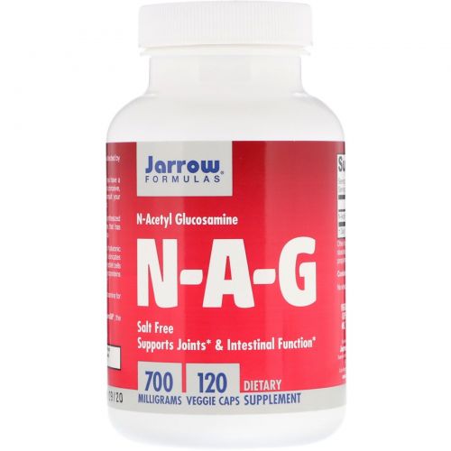Jarrow Formulas, N-A-G (N-ацетилглюкозамин), 700 мг, 120 вегетариансикх капсул