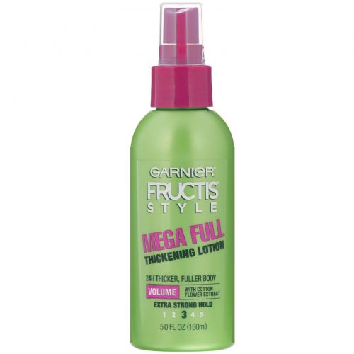 Garnier, Fructis Style, Mega Full, уплотняющий лосьон, 145 мл