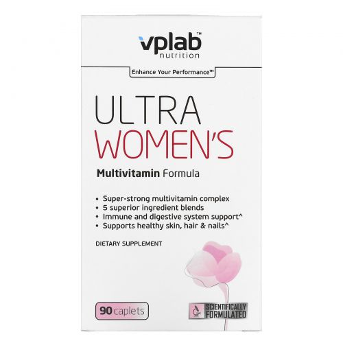 Vplab, Ultra Women’s Multivitamin Formula, 90 Caplets