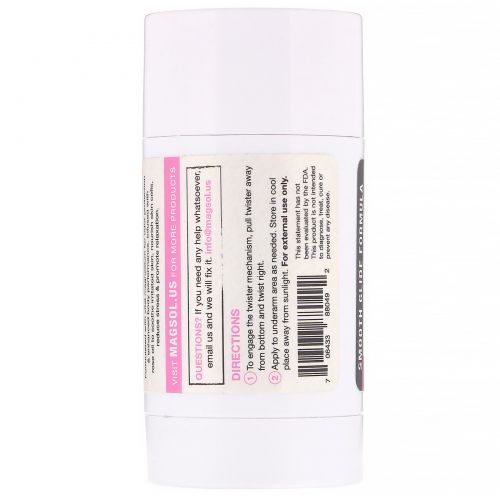 Magsol, Дезодорант с магнием, роза, 80 г