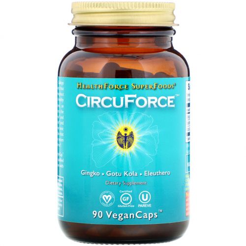 HealthForce Nutritionals, CircuForce, сила для мозга, 90 капсул на растительной основе