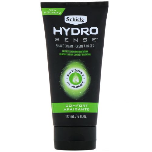 Schick, Hydro Sense, Shave Cream, Comfort, With Vitamin E, 6 fl oz (177 ml)