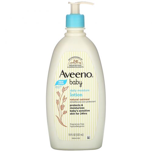 Aveeno, Для детей, ежедневный увлажняющий лосьон, без запаха, 18 жидких унций  (532 мл)