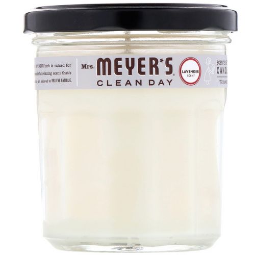 Mrs. Meyers Clean Day, Ароматические соевые свечи, с запахом лаванды, 7,2 унции