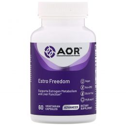 Advanced Orthomolecular Research AOR, Advanced Series, Эстро Детокс, 60 капсул