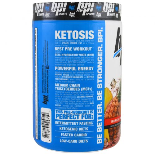 BPI Sports, Best Pre Workout, Tropical Freeze, 11.11 oz (315 g)