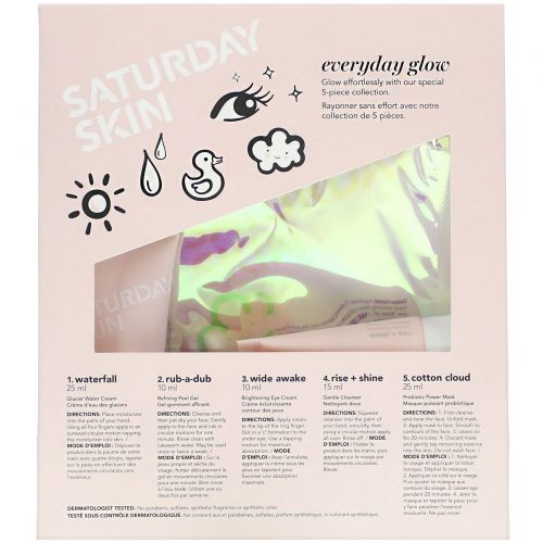 Saturday Skin, Everyday Glow, 5 Piece Set